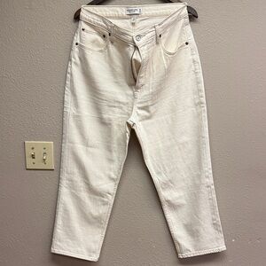 Abercrombie & Fitch Cream Women Jeans